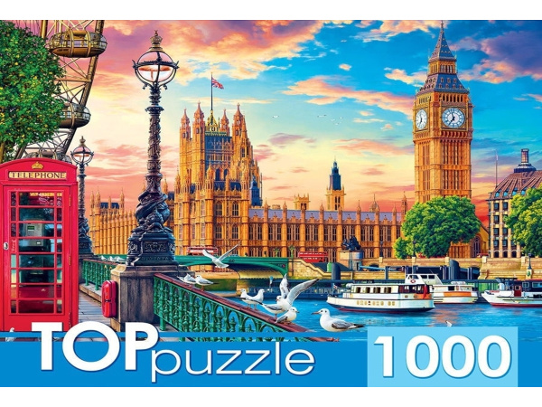 TOPpuzzle. ПАЗЛЫ 1000 элементов. 'Великобритания. Лондон', ХТП1000-2167