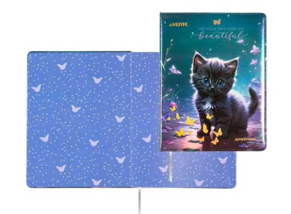 Дневник 'deVENTE. Beautiful Cat' универсальный блок, 48 листов, белая бумага 80 г;м², 2020539